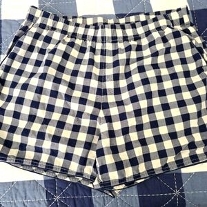 Gingham Checkered Pajama Shorts